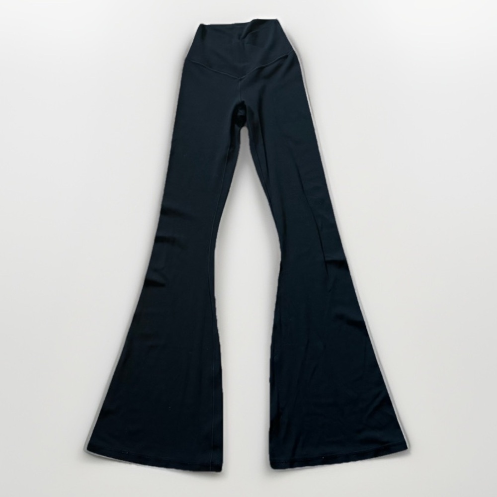 Aerie OFFLINE Real Me High Waisted Black Crossover Flare Legging Size XS